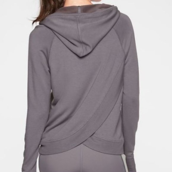 Athleta Tops - Athleta cross back hoodie XS - NWOT + thumbholes!